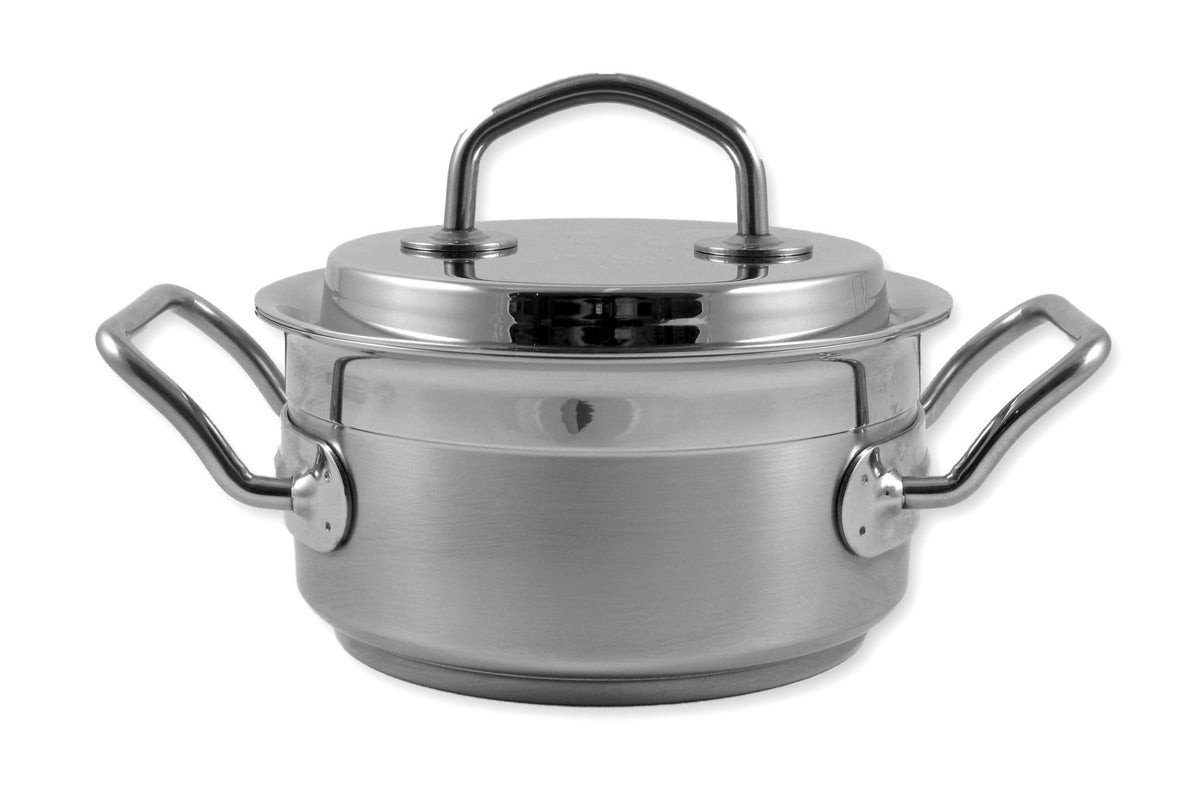 BUGATTI Italian kitchen casserole in 18/10 stainless steel with